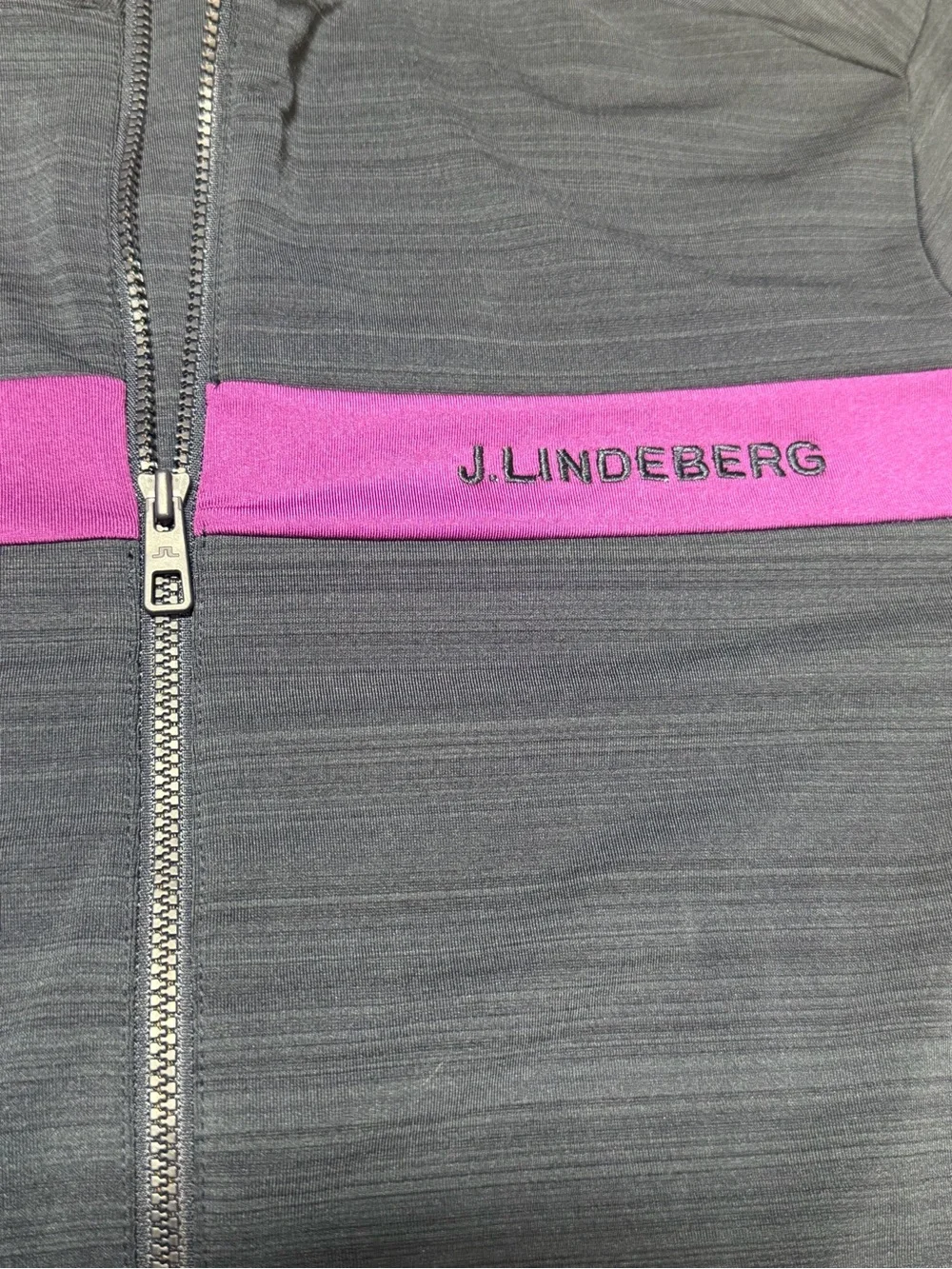J Lindeberg NEW Saks Jarvis Mid Layer Navy Performance Golf Zip Jacket Medium